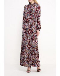 Разноцветное платье-макси от Adzhedo