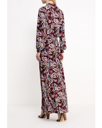 Разноцветное платье-макси от Adzhedo