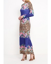 Разноцветное платье-макси от Adzhedo