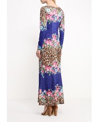 Разноцветное платье-макси от Adzhedo