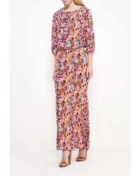 Разноцветное платье-макси от Adzhedo