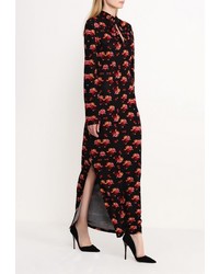 Разноцветное платье-макси от Adzhedo