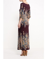 Разноцветное платье-макси от Adzhedo