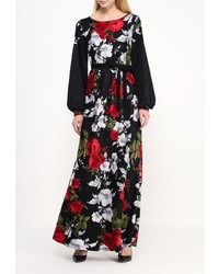 Разноцветное платье-макси от Adzhedo