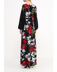 Разноцветное платье-макси от Adzhedo