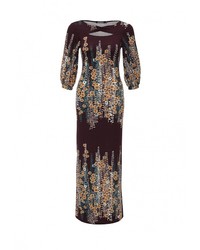 Разноцветное платье-макси от Adzhedo