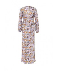 Разноцветное платье-макси от Adzhedo