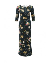 Разноцветное платье-макси от Adzhedo