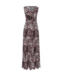 Разноцветное платье-макси от Adzhedo