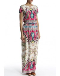 Разноцветное платье-макси от Baon