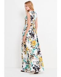 Разноцветное платье-макси от Bezko