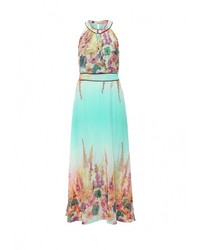 Разноцветное платье-макси от LAMANIA