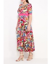 Разноцветное платье-макси от Lina