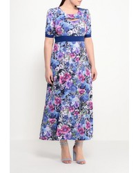 Разноцветное платье-макси от Lina