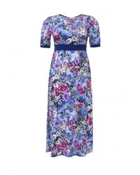 Разноцветное платье-макси от Lina