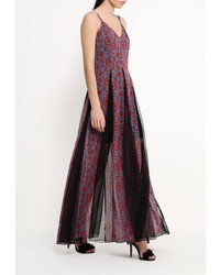 Разноцветное платье-макси от LOST INK