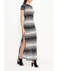 Разноцветное платье-макси от LOST INK