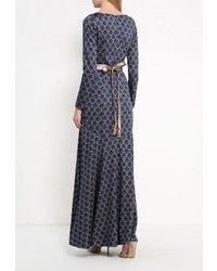 Разноцветное платье-макси от Olivegrey