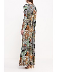 Разноцветное платье-макси от Piena