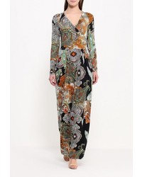 Разноцветное платье-макси от Piena