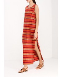 Разноцветное платье-макси от Sisley