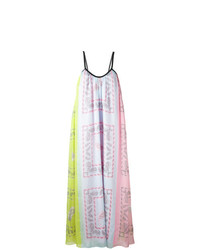 Разноцветное платье-миди с принтом от Natasha Zinko