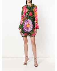 Разноцветное платье прямого кроя с цветочным принтом от Twin-Set