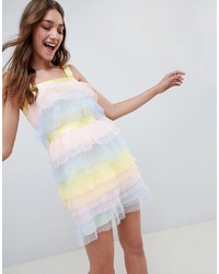 Разноцветное платье прямого кроя от ASOS DESIGN