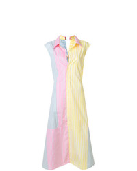 Разноцветное платье-рубашка от Marni