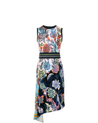 Разноцветное платье-футляр с цветочным принтом от Peter Pilotto