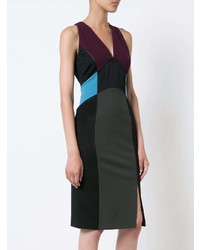 Разноцветное платье-футляр от Versace