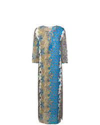 Разноцветное пляжное платье с принтом от Tory Burch