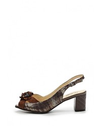 Разноцветные босоножки на каблуке от Ascalini