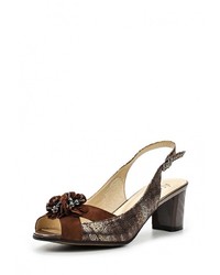 Разноцветные босоножки на каблуке от Ascalini