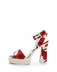 Разноцветные босоножки на каблуке от Elsi