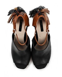 Разноцветные босоножки на каблуке от LOST INK