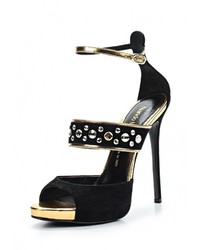 Разноцветные босоножки на каблуке от Nando Muzi