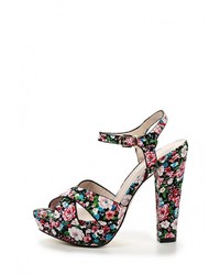 Разноцветные босоножки на каблуке от Stephan