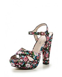 Разноцветные босоножки на каблуке от Stephan