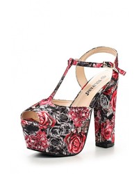 Разноцветные босоножки на каблуке от Tulipano