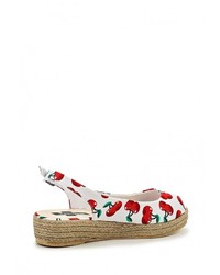 Разноцветные босоножки на танкетке от FINN LINE