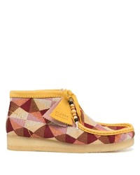 Разноцветные ботинки дезерты из плотной ткани от Clarks Originals