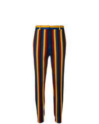 Женские разноцветные брюки-галифе в вертикальную полоску от Rokh