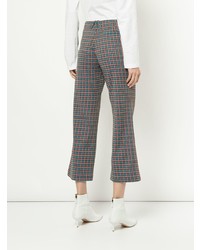 Разноцветные брюки-клеш от Aalto