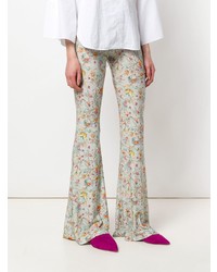 Разноцветные брюки-клеш от Black Coral