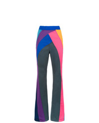 Разноцветные брюки-клеш от À La Garçonne