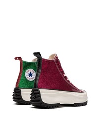 Мужские разноцветные высокие кеды из плотной ткани от Converse