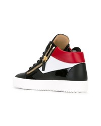 Мужские разноцветные высокие кеды от Giuseppe Zanotti Design