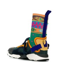 Женские разноцветные высокие кеды от Carven