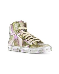 Женские разноцветные высокие кеды от MM6 MAISON MARGIELA